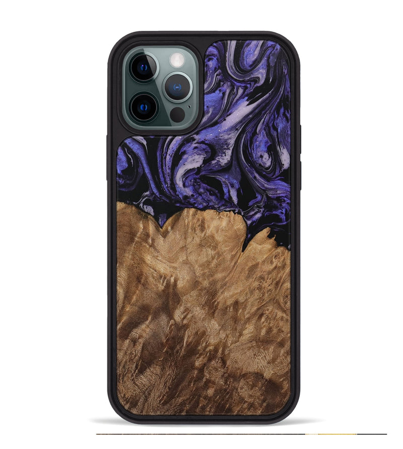 iPhone 12 Pro Max Wood Phone Case - Karen (Purple, 730227)