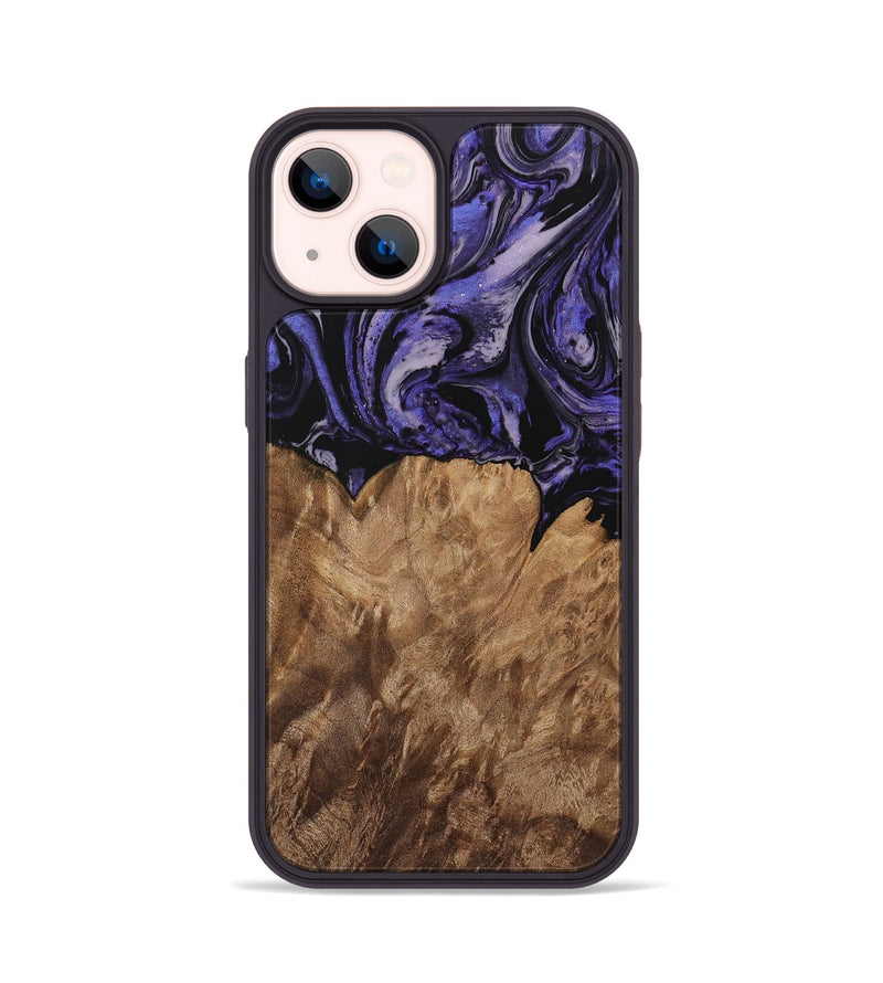 iPhone 14 Wood Phone Case - Karen (Purple, 730227)