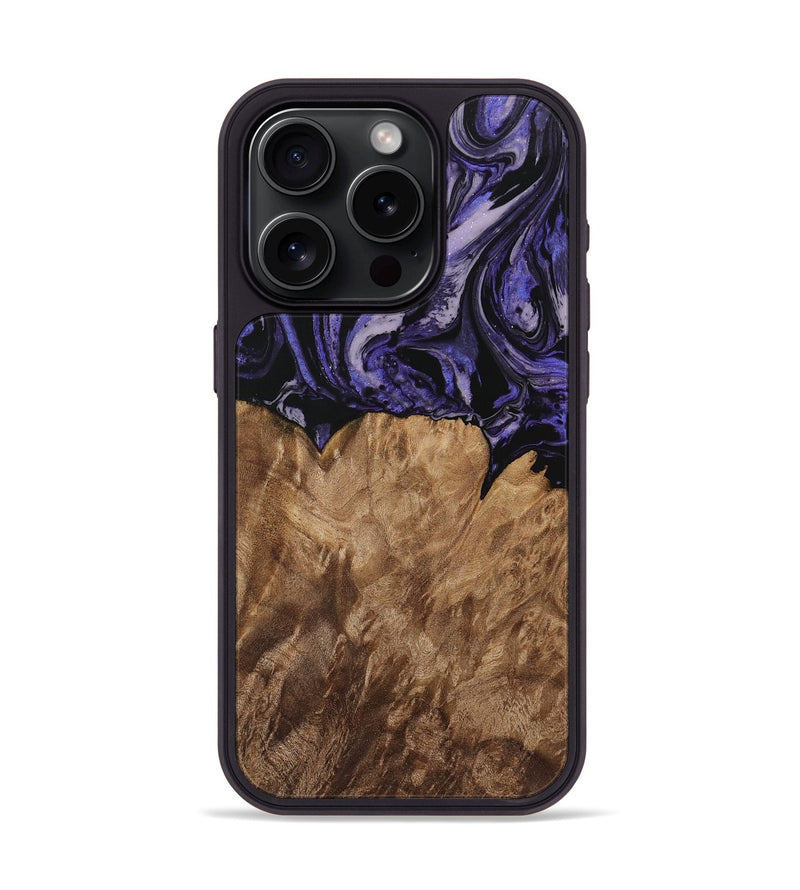 iPhone 15 Pro Wood Phone Case - Karen (Purple, 730227)