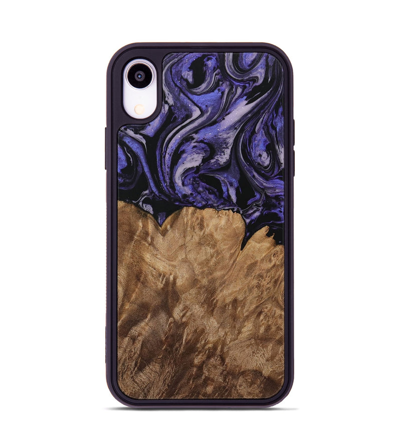 iPhone Xr Wood Phone Case - Karen (Purple, 730227)