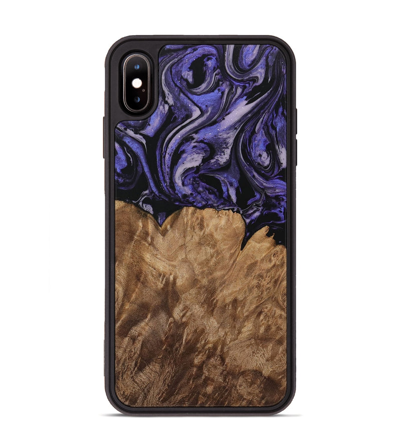 iPhone Xs Max Wood Phone Case - Karen (Purple, 730227)