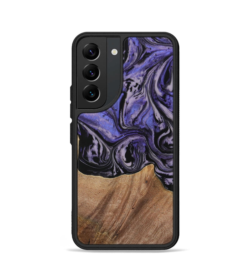 Galaxy S22 Wood Phone Case - Kale (Purple, 730229)