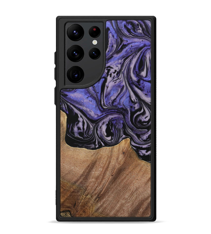 Galaxy S22 Ultra Wood Phone Case - Kale (Purple, 730229)