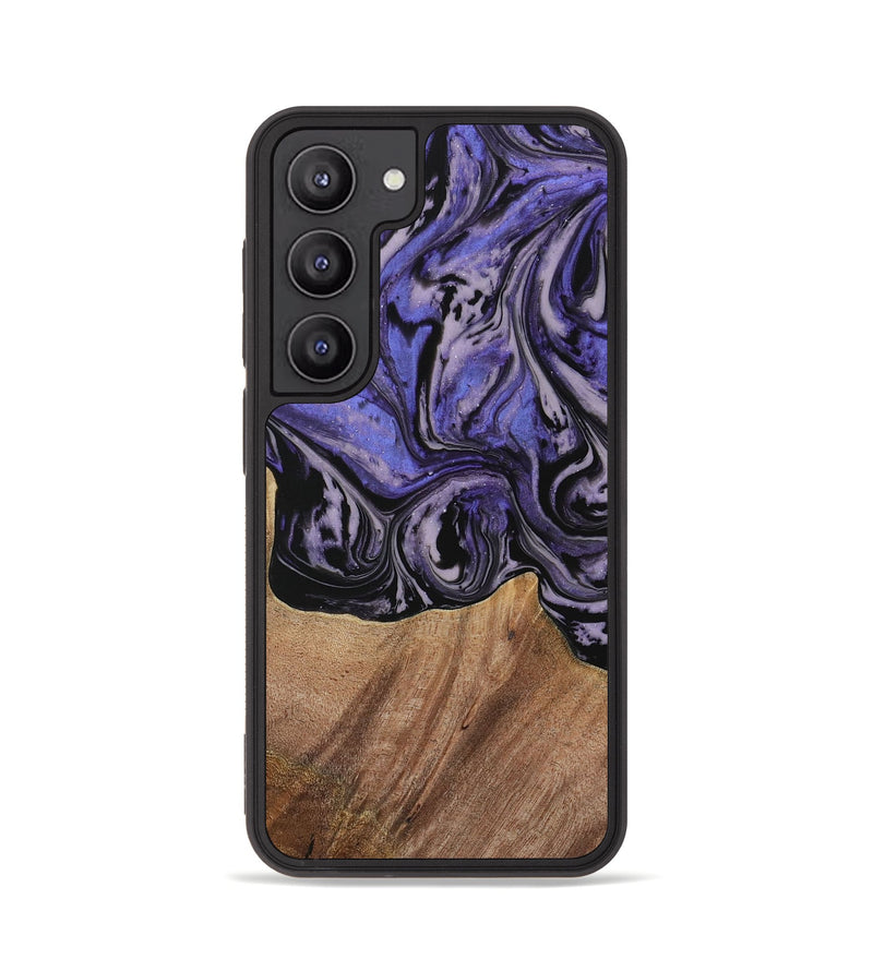 Galaxy S23 Wood Phone Case - Kale (Purple, 730229)