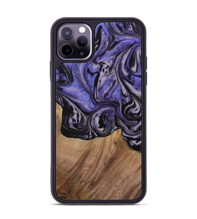 iPhone 11 Pro Max Wood Phone Case - Kale (Purple, 730229)