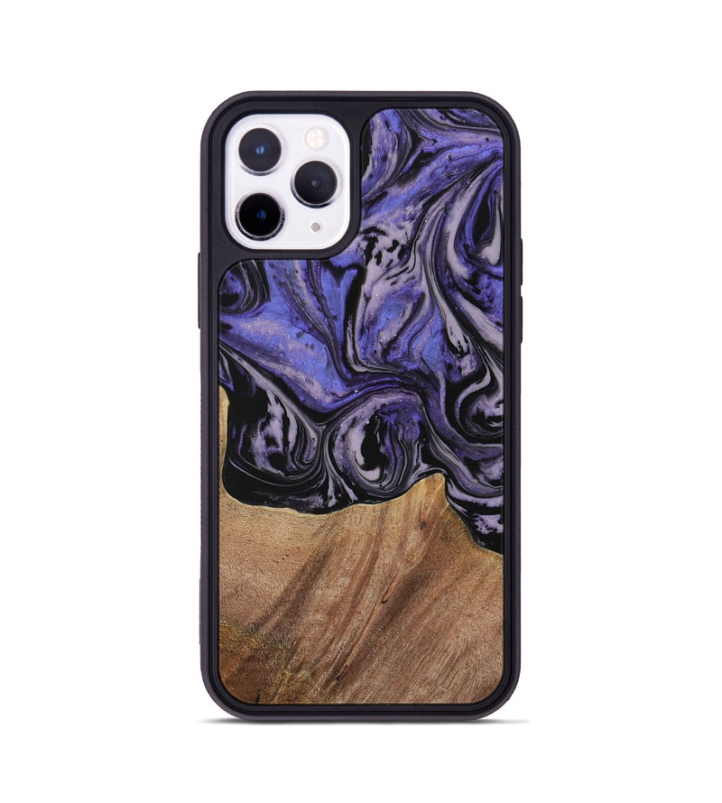 iPhone 11 Pro Wood Phone Case - Kale (Purple, 730229)