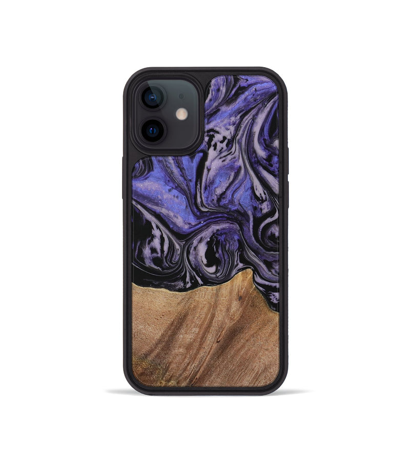 iPhone 12 mini Wood Phone Case - Kale (Purple, 730229)