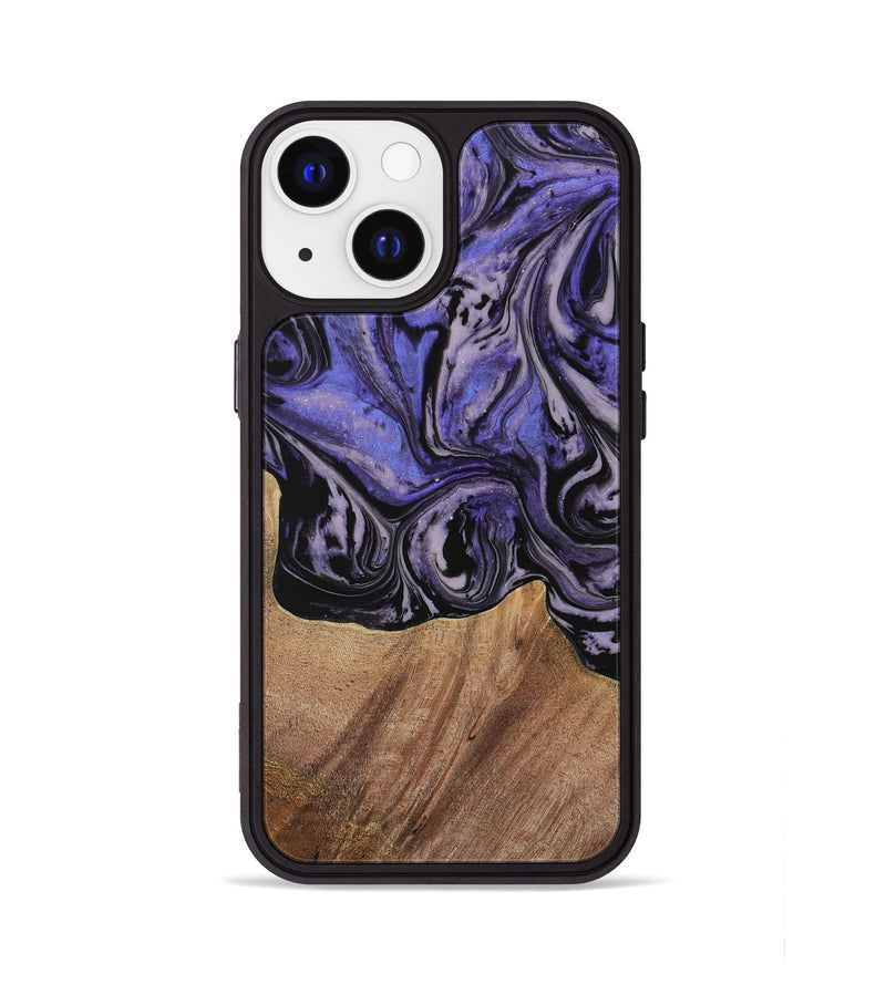 iPhone 13 Wood Phone Case - Kale (Purple, 730229)