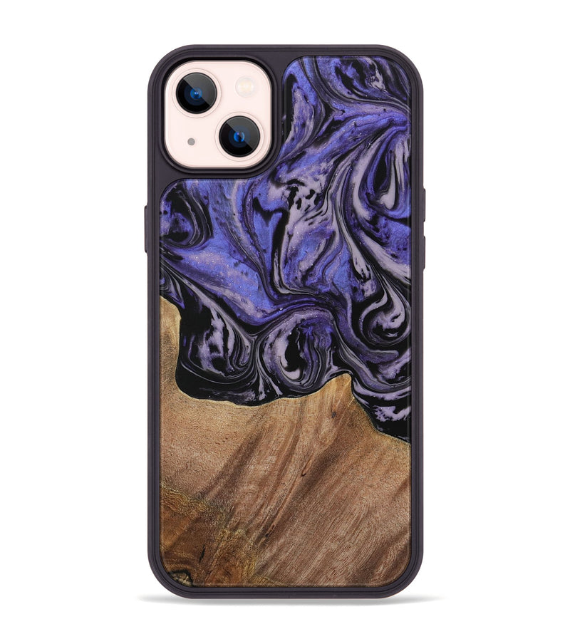 iPhone 14 Plus Wood Phone Case - Kale (Purple, 730229)