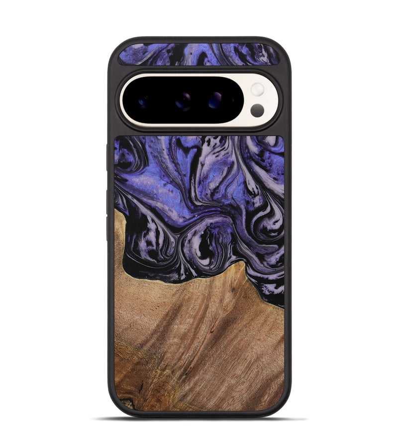 Pixel 9 Wood Phone Case - Kale (Purple, 730229)