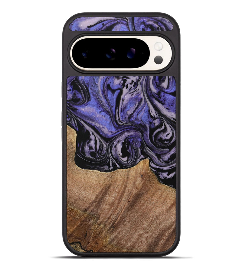 Pixel 9 Pro XL Wood Phone Case - Kale (Purple, 730229)