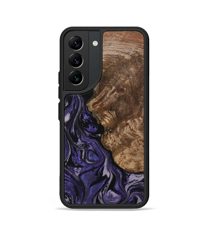 Galaxy S22 Wood Phone Case - Aggi (Purple, 730254)