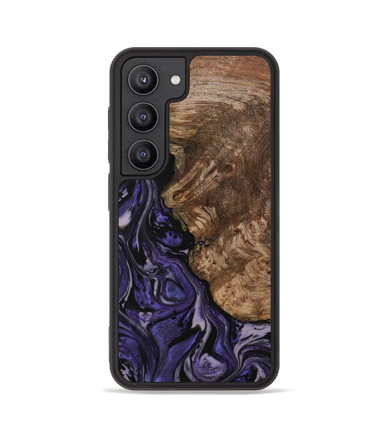 Galaxy S23 Wood Phone Case - Aggi (Purple, 730254)