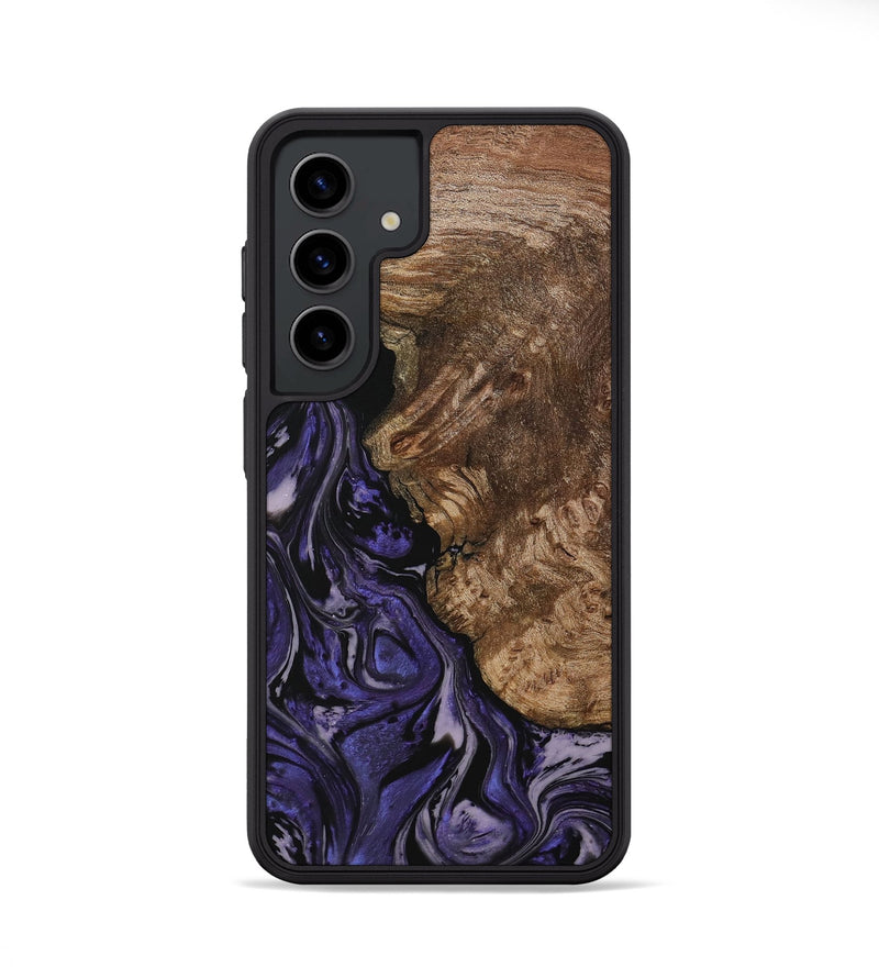 Galaxy S24 Wood Phone Case - Aggi (Purple, 730254)