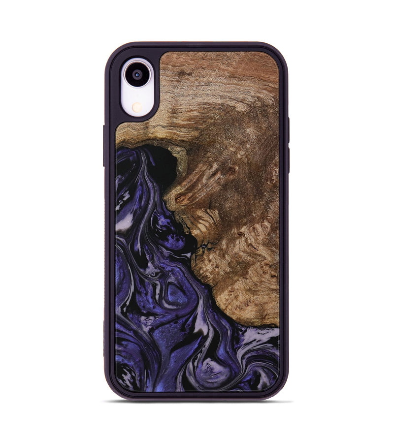 iPhone Xr Wood Phone Case - Aggi (Purple, 730254)