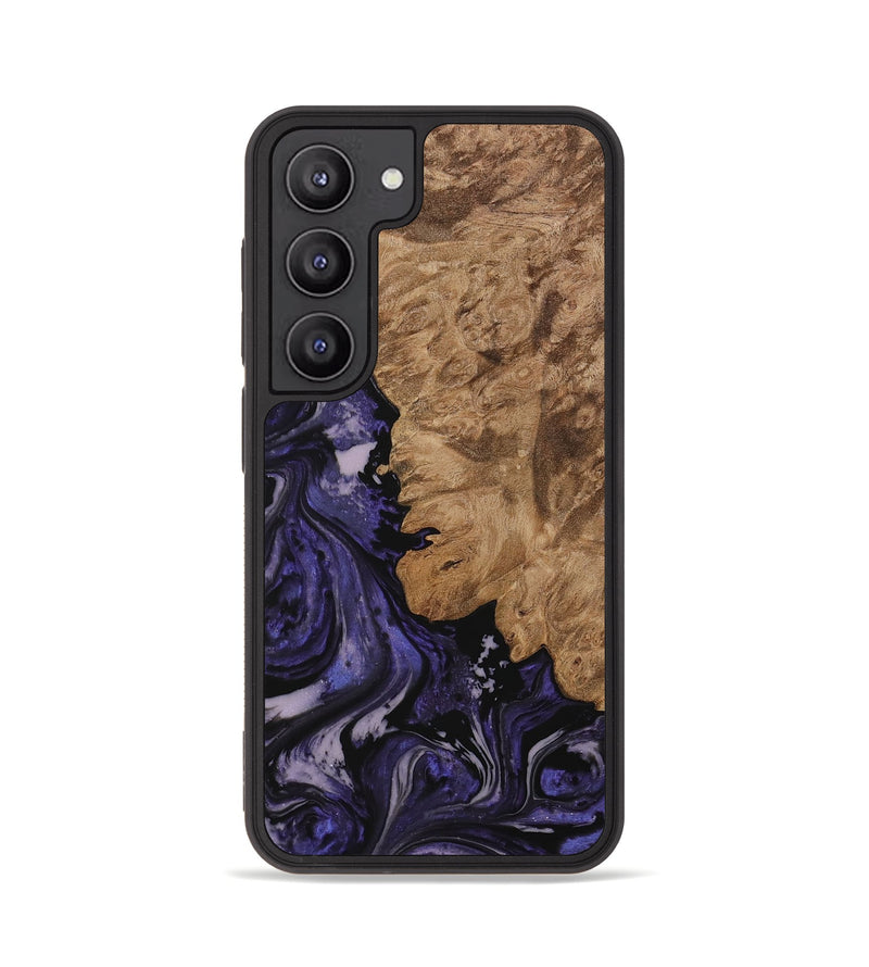 Galaxy S23 Wood Phone Case - Jovita (Purple, 730256)