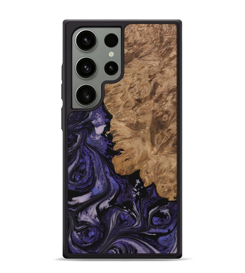 Galaxy S24 Ultra Wood Phone Case - Jovita (Purple, 730256)