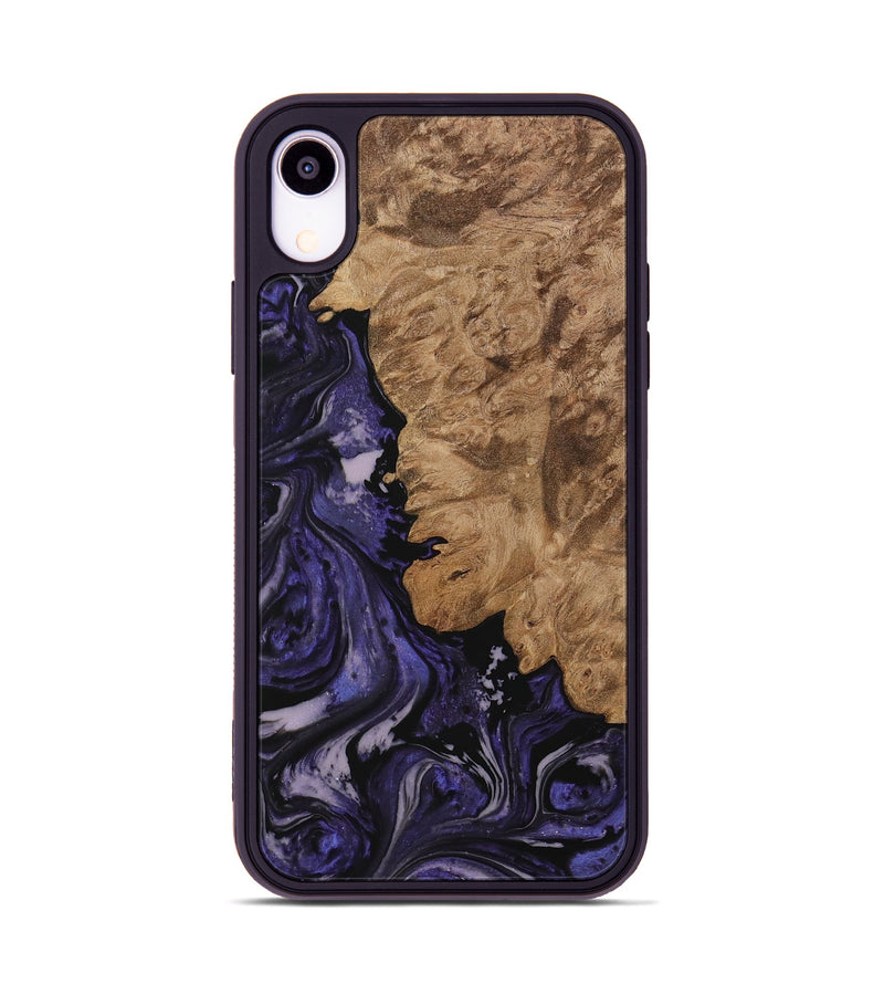 iPhone Xr Wood Phone Case - Jovita (Purple, 730256)