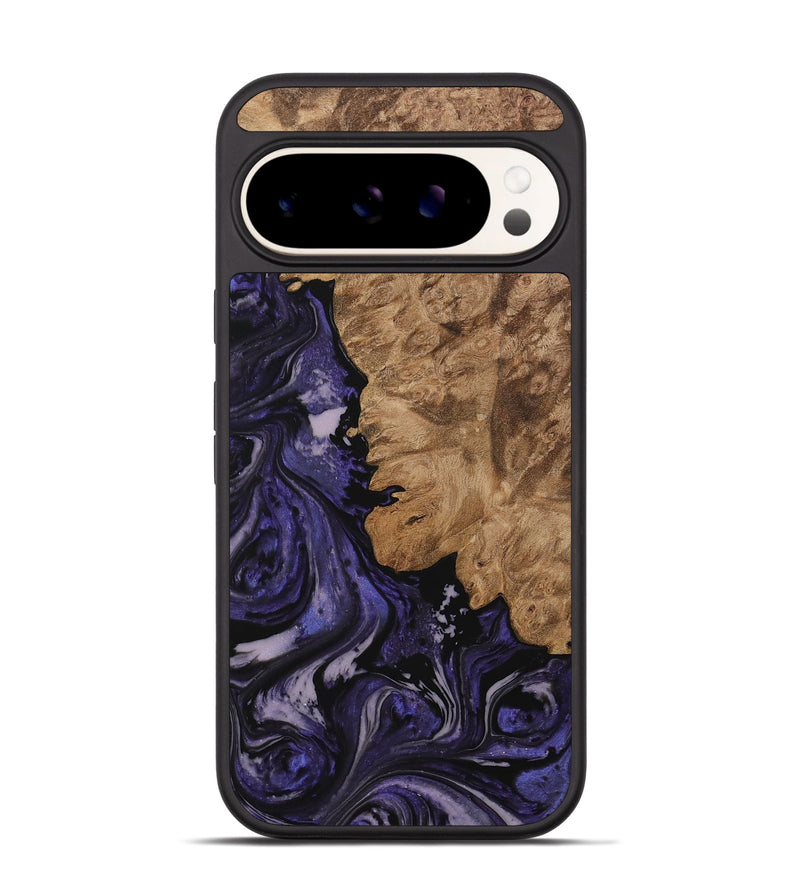 Pixel 9 Pro Wood Phone Case - Jovita (Purple, 730256)