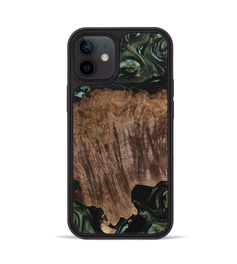 iPhone 12 Wood Phone Case - Melba (Green, 730263)