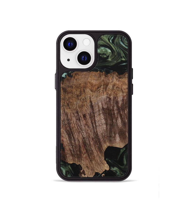 iPhone 13 mini Wood Phone Case - Melba (Green, 730263)