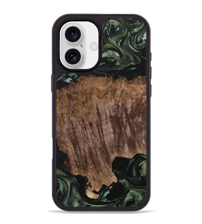 iPhone 16 Plus Wood Phone Case - Melba (Green, 730263)