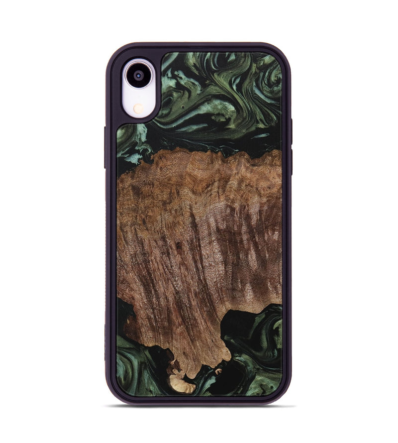 iPhone Xr Wood Phone Case - Melba (Green, 730263)