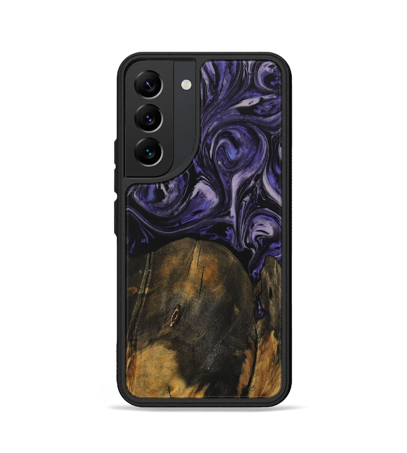 Galaxy S22 Wood Phone Case - Khanh (Purple, 730266)