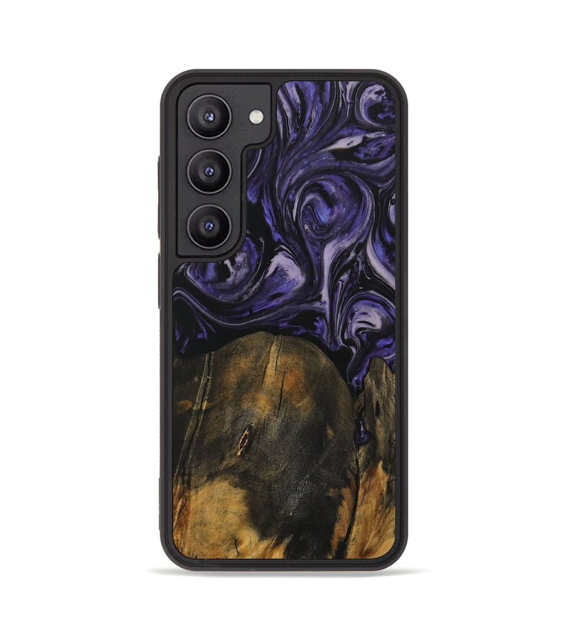 Galaxy S23 Wood Phone Case - Khanh (Purple, 730266)