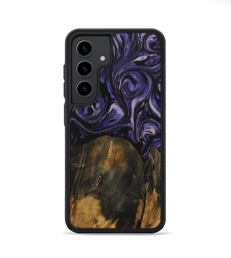 Galaxy S24 Wood Phone Case - Khanh (Purple, 730266)