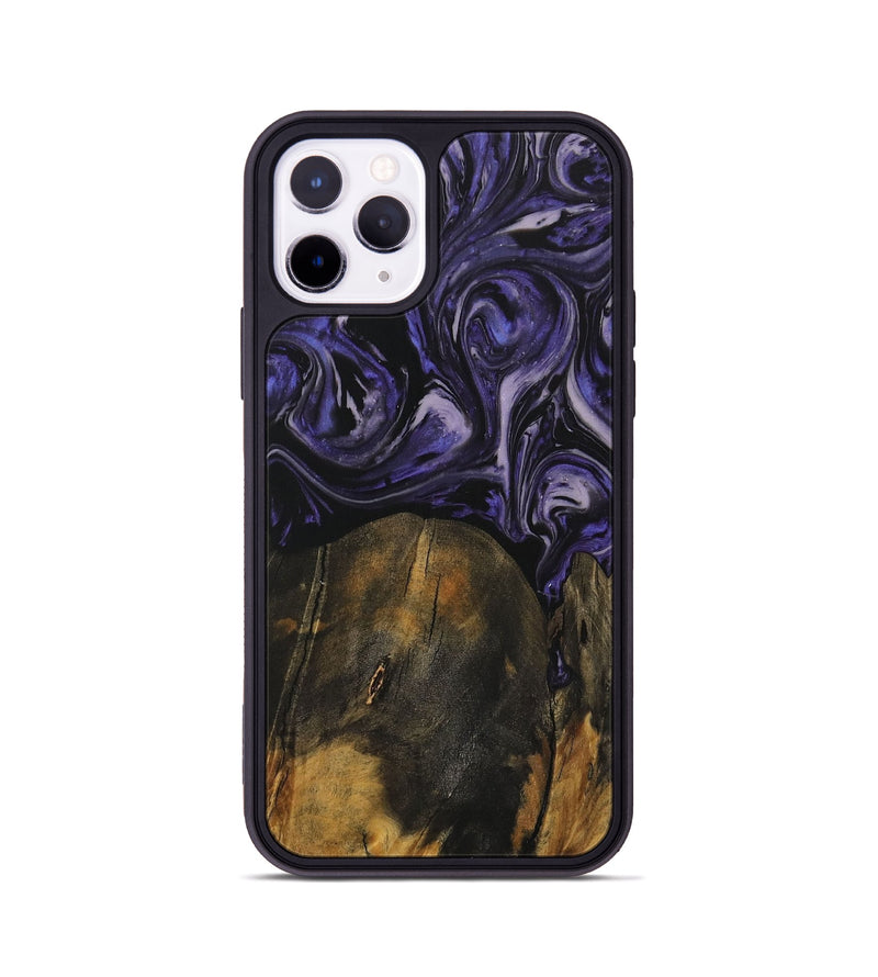 iPhone 11 Pro Wood Phone Case - Khanh (Purple, 730266)