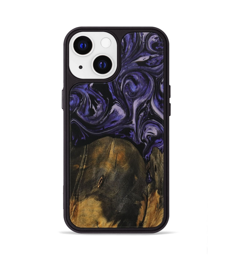 iPhone 13 Wood Phone Case - Khanh (Purple, 730266)