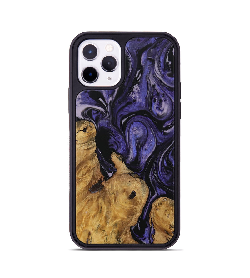 iPhone 11 Pro Wood Phone Case - Savita (Purple, 730268)