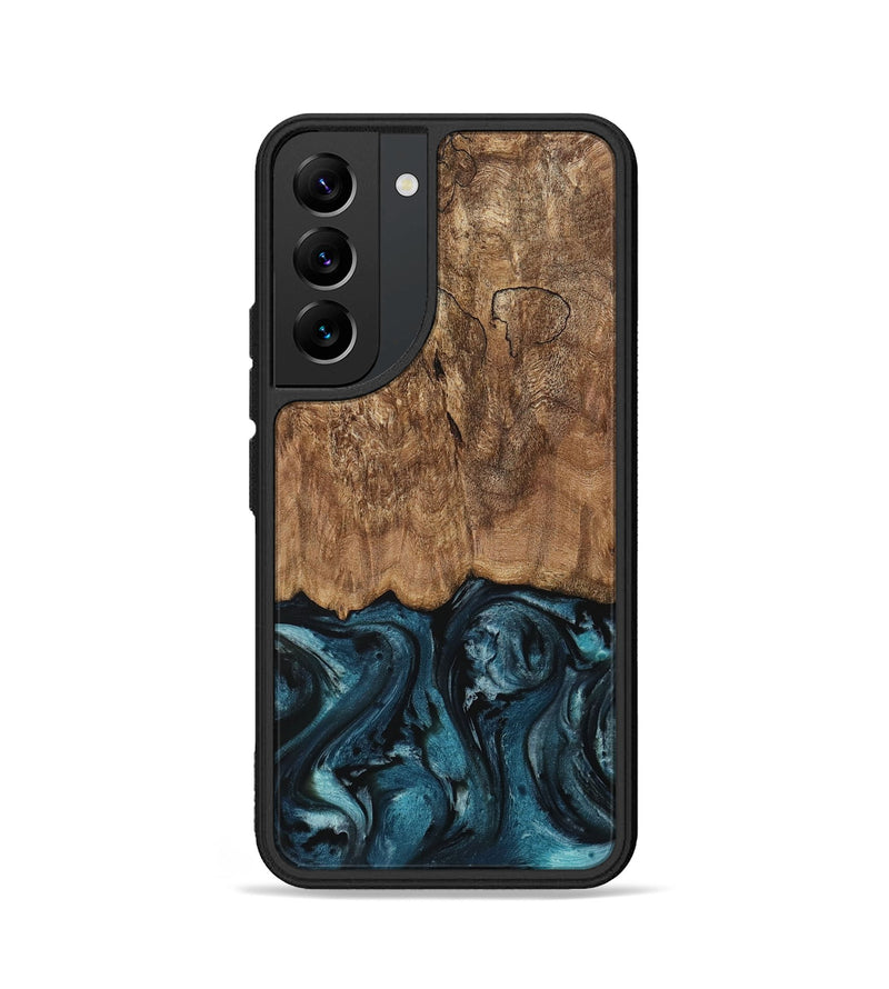 Galaxy S22 Wood Phone Case - Ardeth (Blue, 730273)