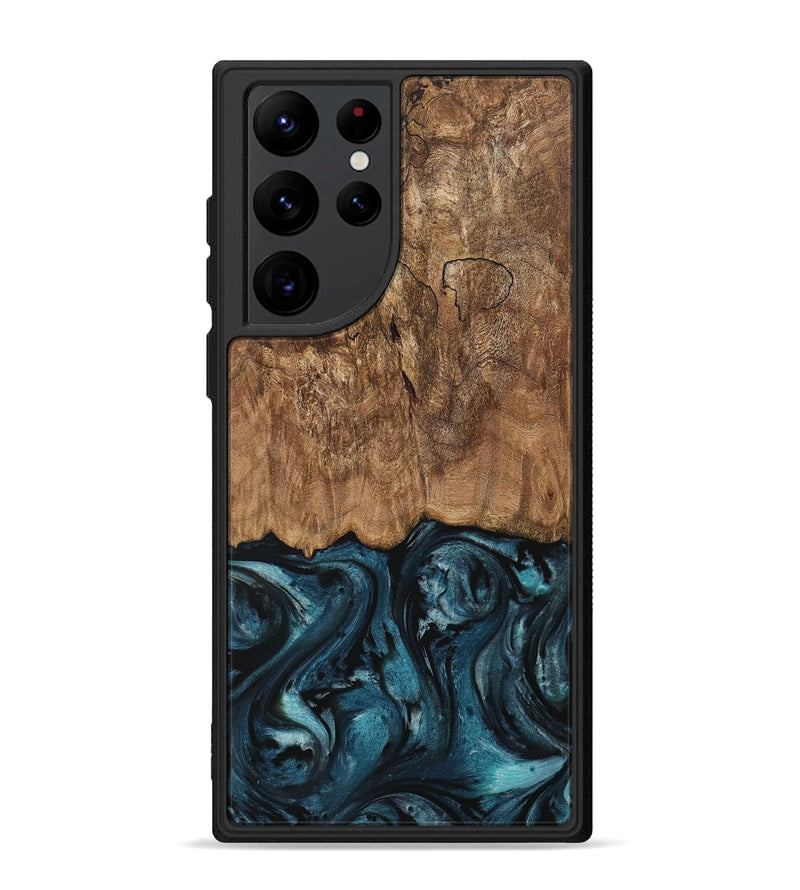 Galaxy S22 Ultra Wood Phone Case - Ardeth (Blue, 730273)