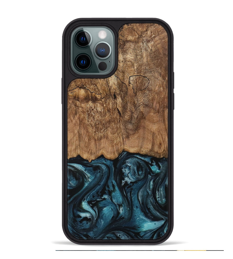 iPhone 12 Pro Max Wood Phone Case - Ardeth (Blue, 730273)