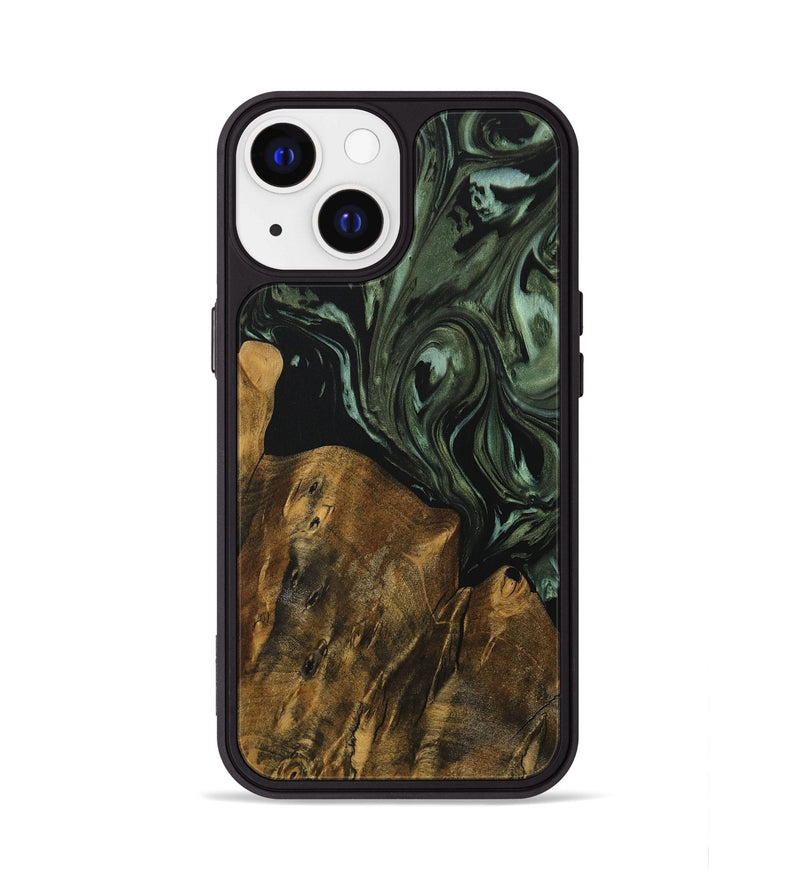 iPhone 13 Wood Phone Case - Legra (Green, 730280)