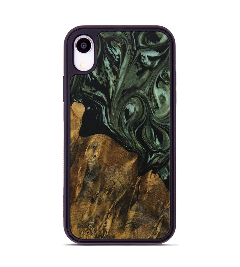 iPhone Xr Wood Phone Case - Legra (Green, 730280)