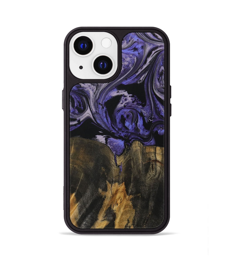 iPhone 13 Wood Phone Case - Gaetano (Purple, 730281)