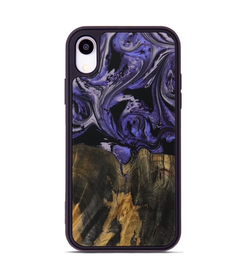 iPhone Xr Wood Phone Case - Gaetano (Purple, 730281)