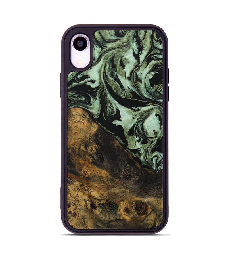 iPhone Xr Wood Phone Case - Zigmund (Green, 730282)