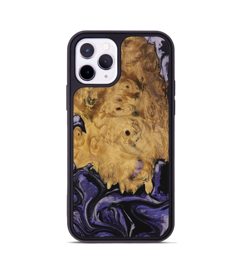 iPhone 11 Pro Wood Phone Case - Alverda (Purple, 730288)