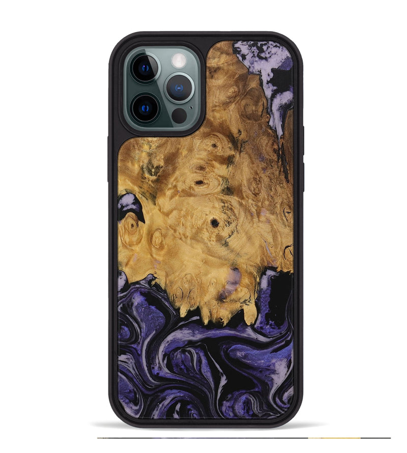 iPhone 12 Pro Max Wood Phone Case - Alverda (Purple, 730288)