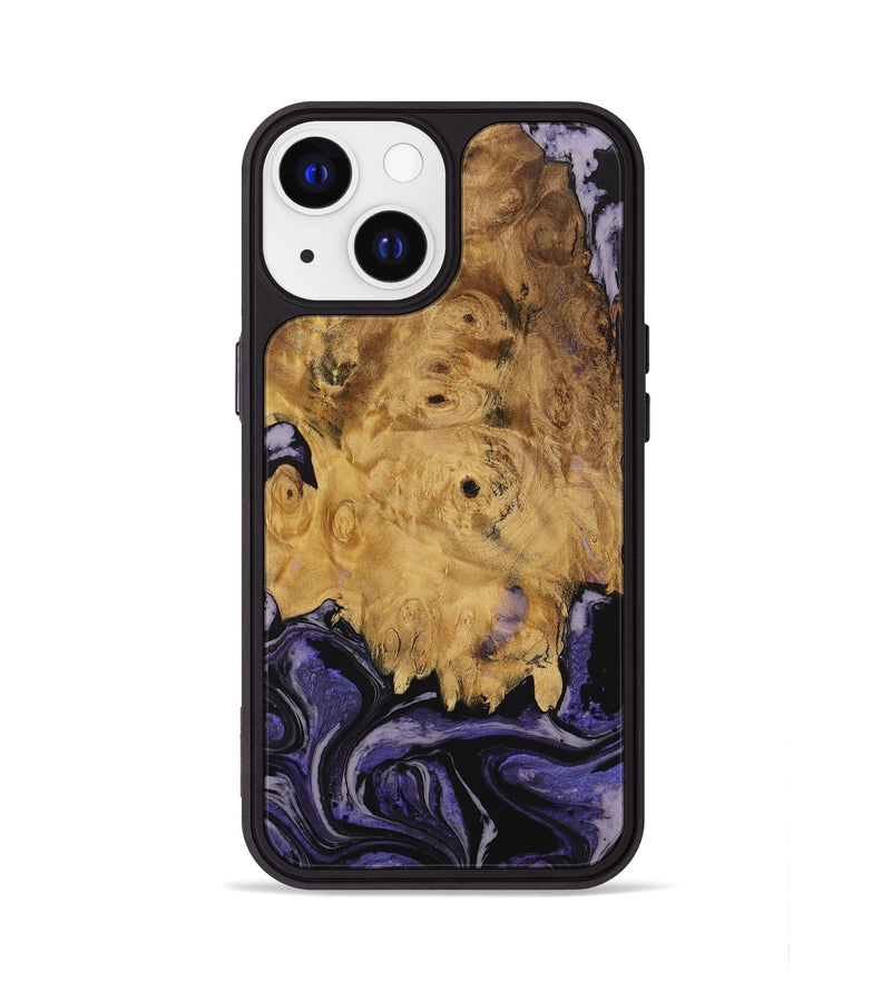 iPhone 13 Wood Phone Case - Alverda (Purple, 730288)