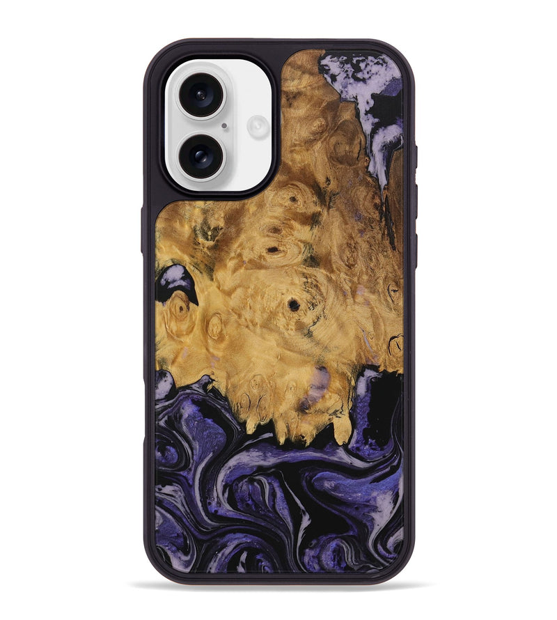 iPhone 16 Plus Wood Phone Case - Alverda (Purple, 730288)