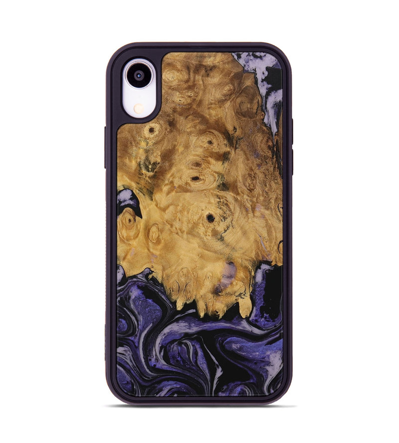 iPhone Xr Wood Phone Case - Alverda (Purple, 730288)