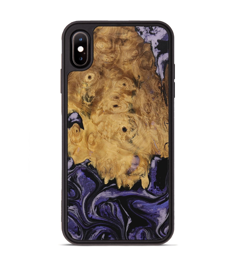 iPhone Xs Max Wood Phone Case - Alverda (Purple, 730288)