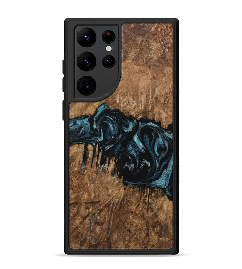 Galaxy S22 Ultra Wood Phone Case - Ilan (Blue, 730294)