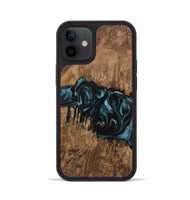 iPhone 12 Wood Phone Case - Ilan (Blue, 730294)