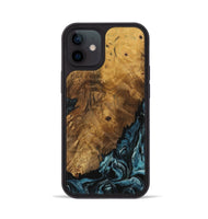 iPhone 12 Wood Phone Case - Zillah (Blue, 730296)